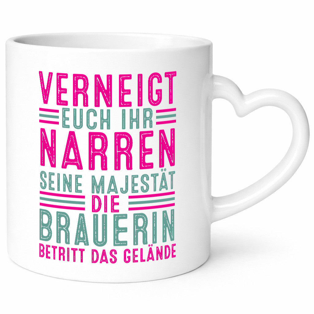 Verneigt euch: Brauerin | Bier Brauerei v2 Humor Geschenkidee Tasse