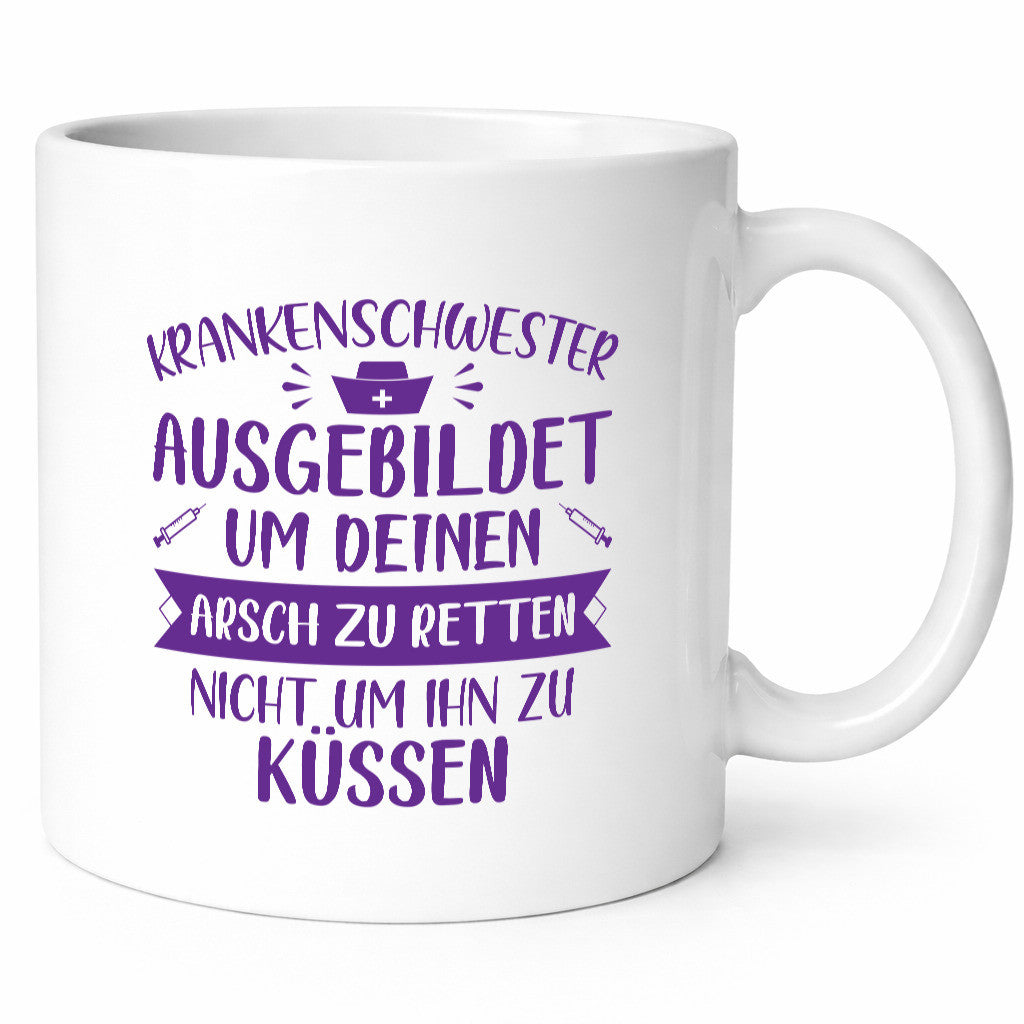 Ausgebildet um deinen Arsch zu retten | Spritzen Geschenk Humor Geschenkidee