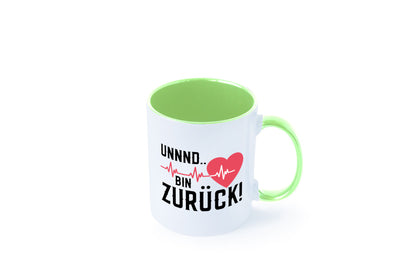 Bin zurück | Herzschlag Reanimation Puls Arzt Klinik Geschenk Humor
