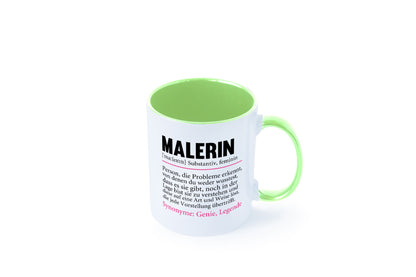 Malerin | Spruch Beruf lustig Malerinnen Humor Arbeit Kollegen Büro