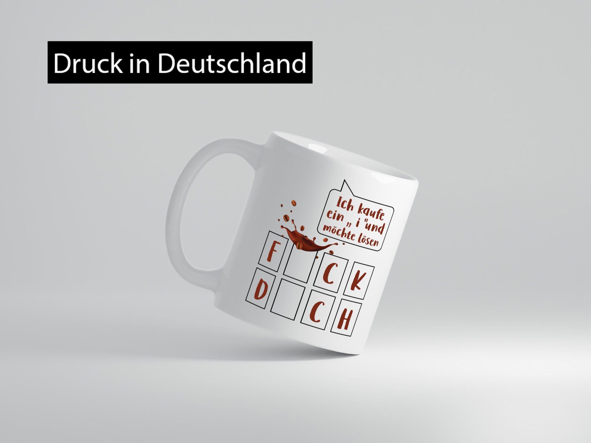 Ich kaufe ein i | Glücksrad Rätsel F*ck D*ch Humor Geschenkidee Tasse