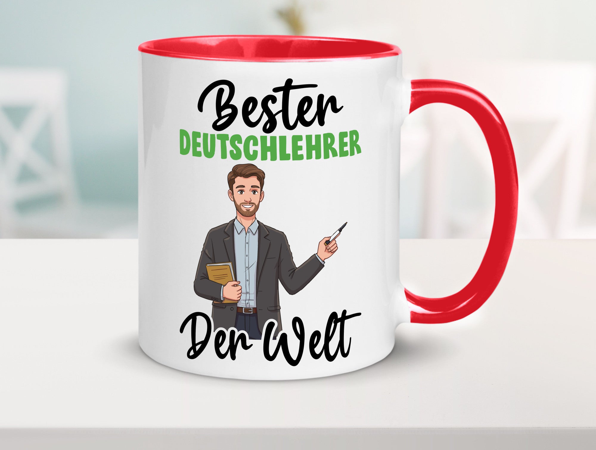 Bester Deutschlehrer | Lehrer Schule v2 lustiger Spruch Geschenk Humor