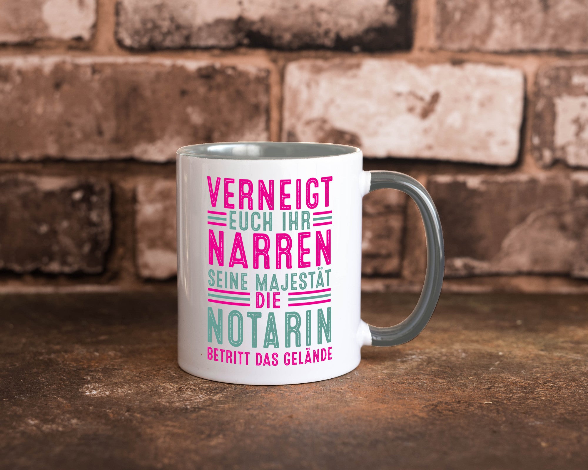Verneigt euch: Notarin | Juristin lustig Humor Geschenkidee Geschenk Tasse