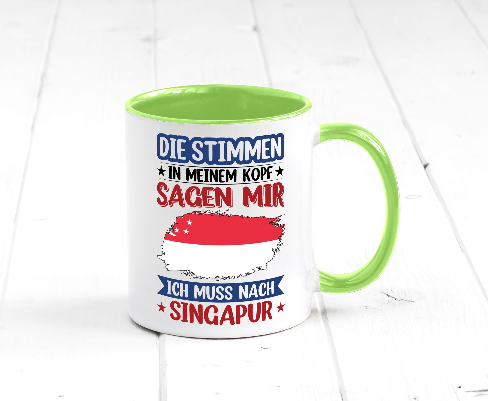 Singapur | Urlaub Stimmen in meinem Kopf Traumland v2 lustiger Spruch Geschenk