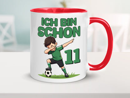 11. Geburtstag | 11 Jahre Fußballer Geschenkidee Humor Tasse