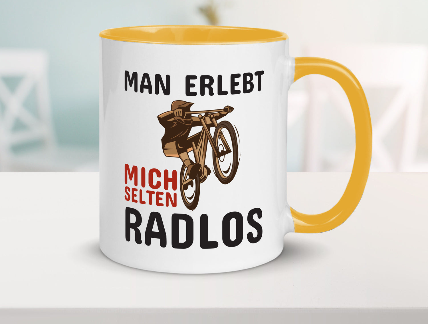 Selten Radlos | Spruchtasse Fahrrad Männer Humor lustiger Spruch Geschenk