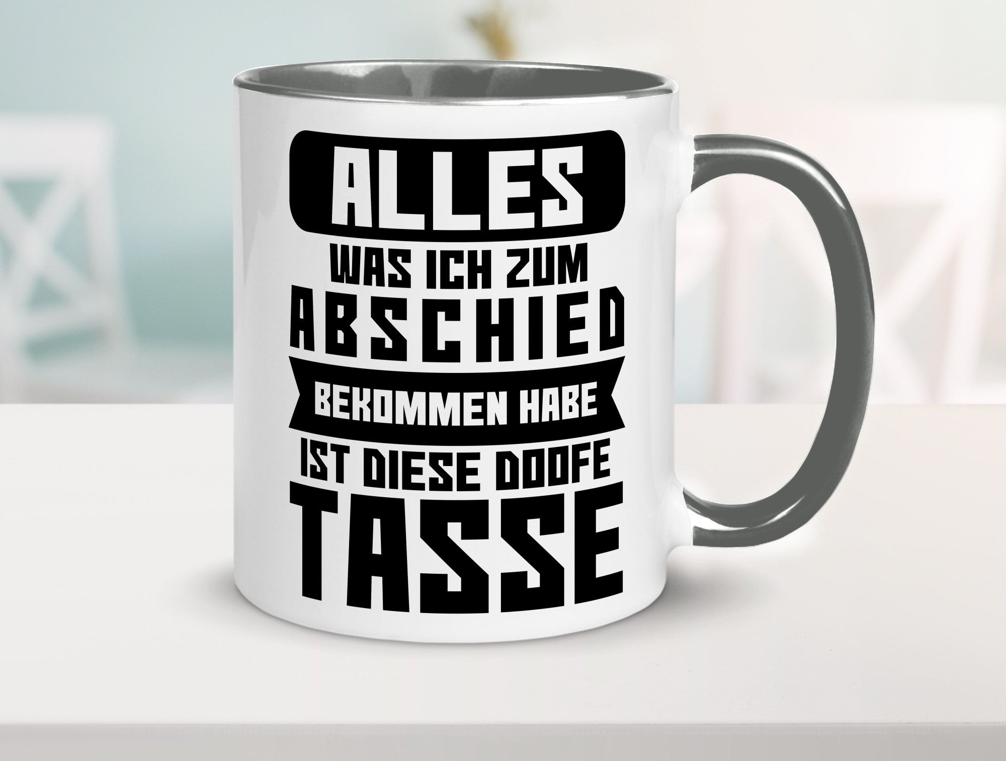 Zum Abschied | Kollegen Jobwechsel Büro Abschluss Geschenk Arbeit lustiger