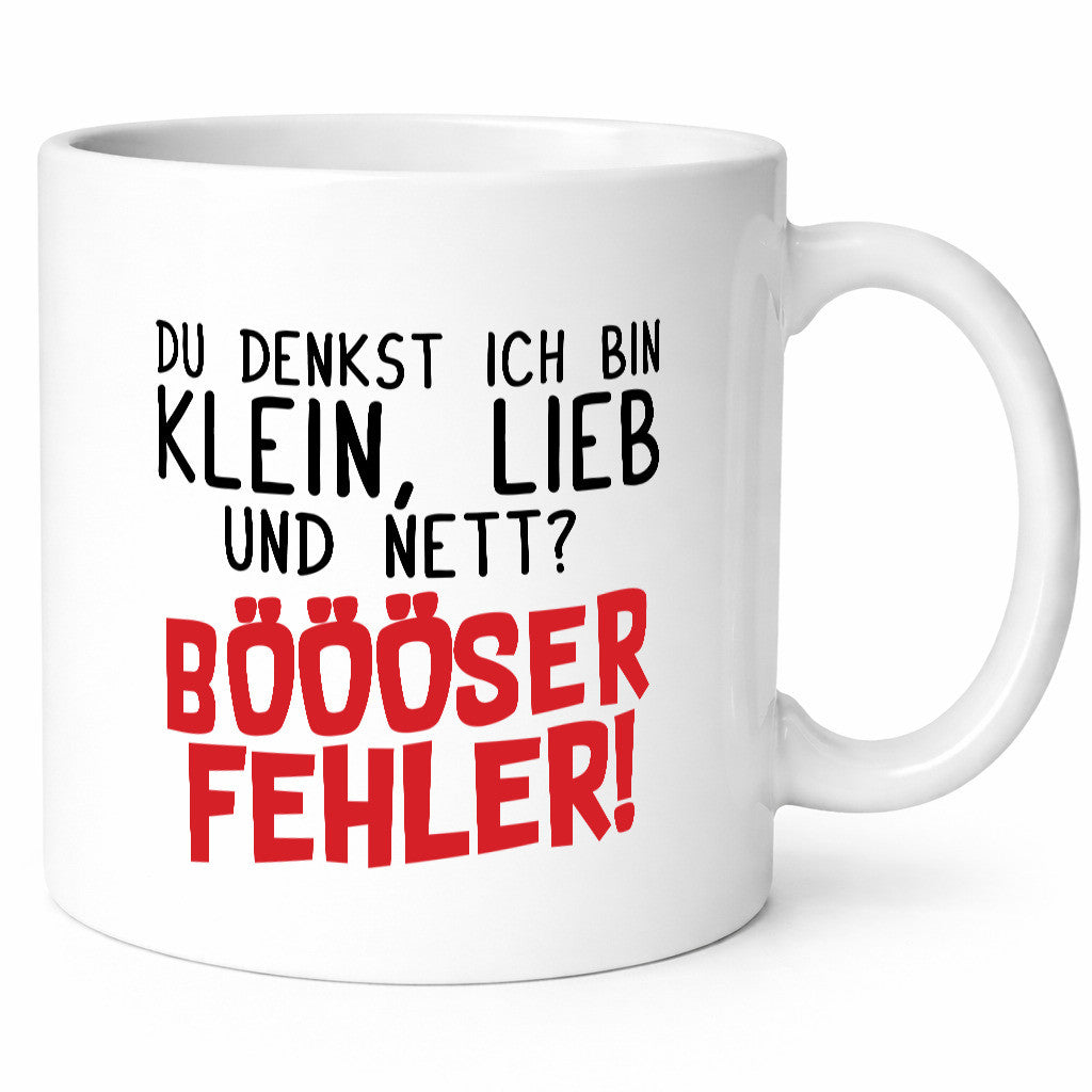 Klein lieb und Nett | Teenager Freunde lustiger Spruch Geschenk Humor