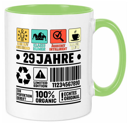 29. Geburtstag | 29 Jahre Humor Limited Edition lustiger Spruch Geschenk