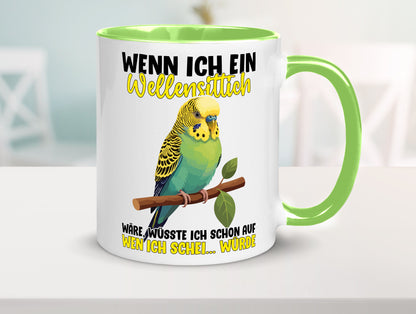 Wellensittich | Vogelbesitzer Humor Geschenkidee Tasse