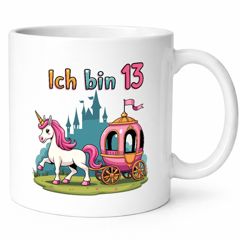 13. Geburtstag | Prinzessin in Kutsche Einhorn Geschenk Geschenkidee lustiger