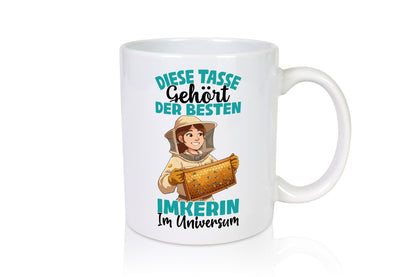 Im Universum: Imkerin | Imkerei Geschenkidee Humor Tasse