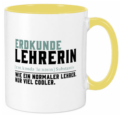 Erdkundelehrerin | Lehrerin Unterricht Lieblingslehrerin lustiger Spruch Tasse