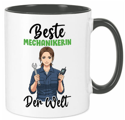 Beste Mechanikerin | KFZ v2 Humor Geschenkidee Tasse