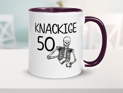 50. Geburtstag | Alt Knackig und Geschenk Geschenkidee lustiger Spruch Tasse