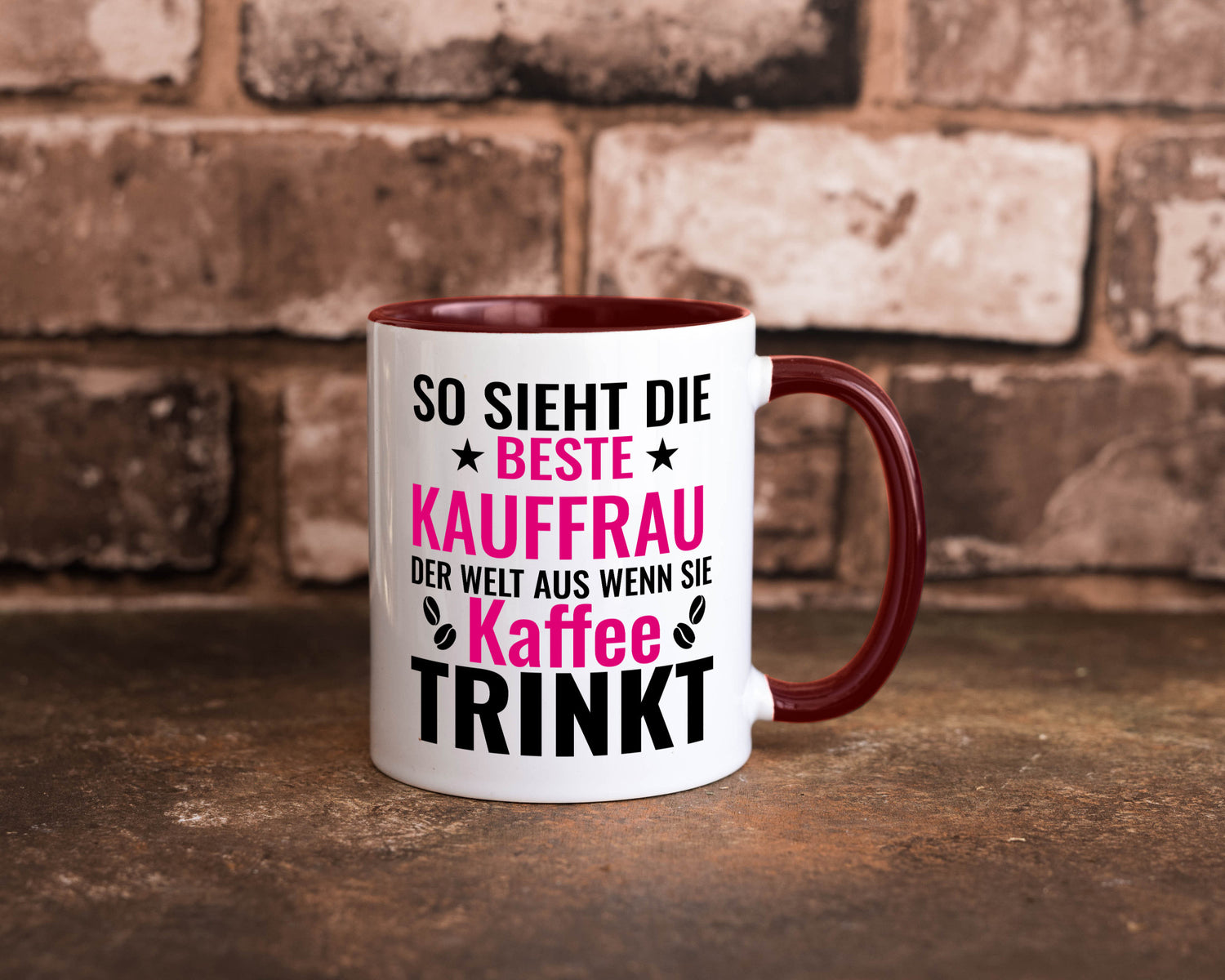 Kaffee trinkt: Kauffrau | Kauffrauen lustiger Spruch Geschenk Humor
