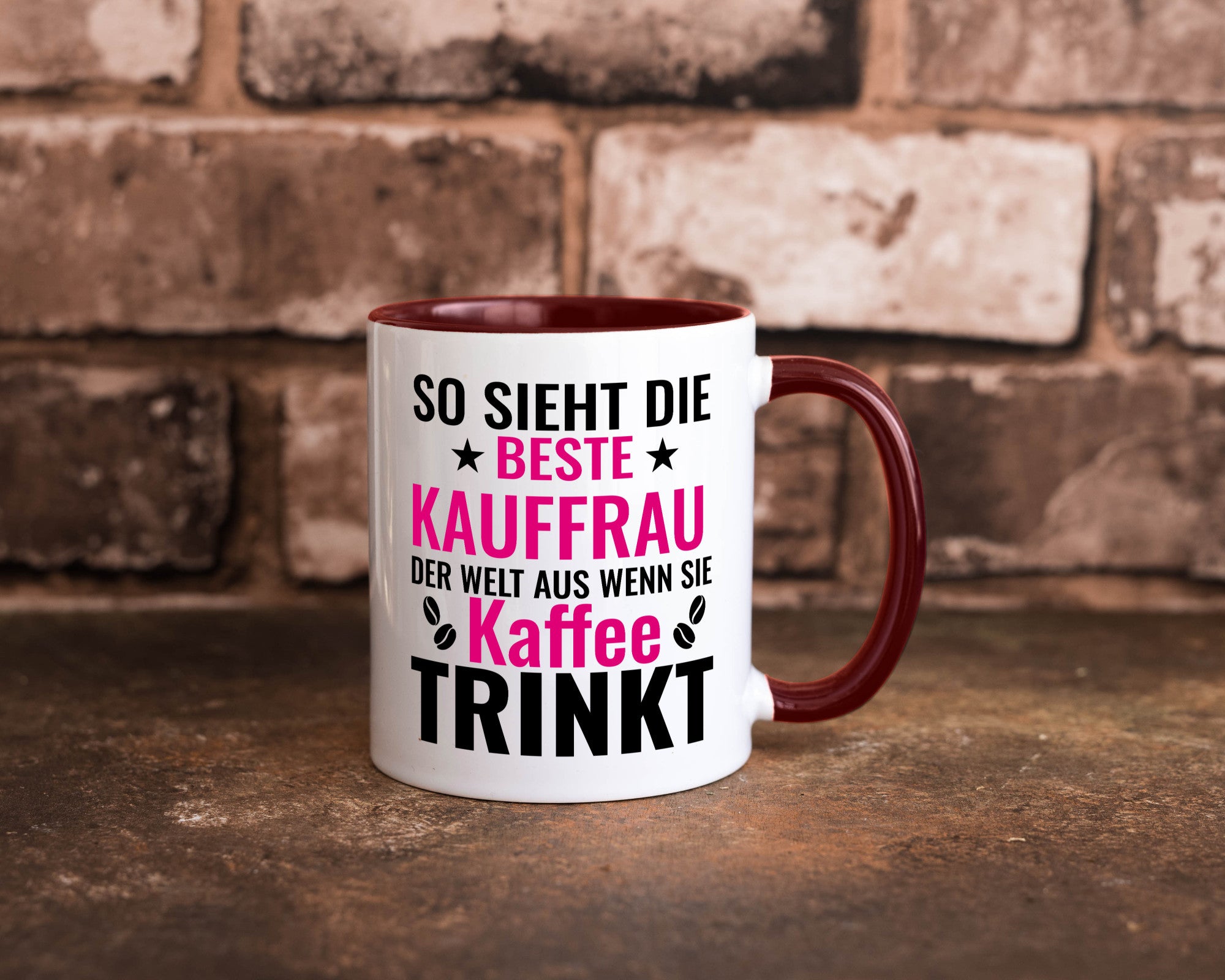 Kaffee trinkt: Kauffrau | Kauffrauen lustiger Spruch Geschenk Humor