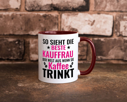 Kaffee trinkt: Kauffrau | Kauffrauen lustiger Spruch Geschenk Humor