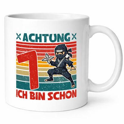7. Geburtstag | 7 Jahre Ninja Kindergeburtstag Humor Geschenkidee Tasse