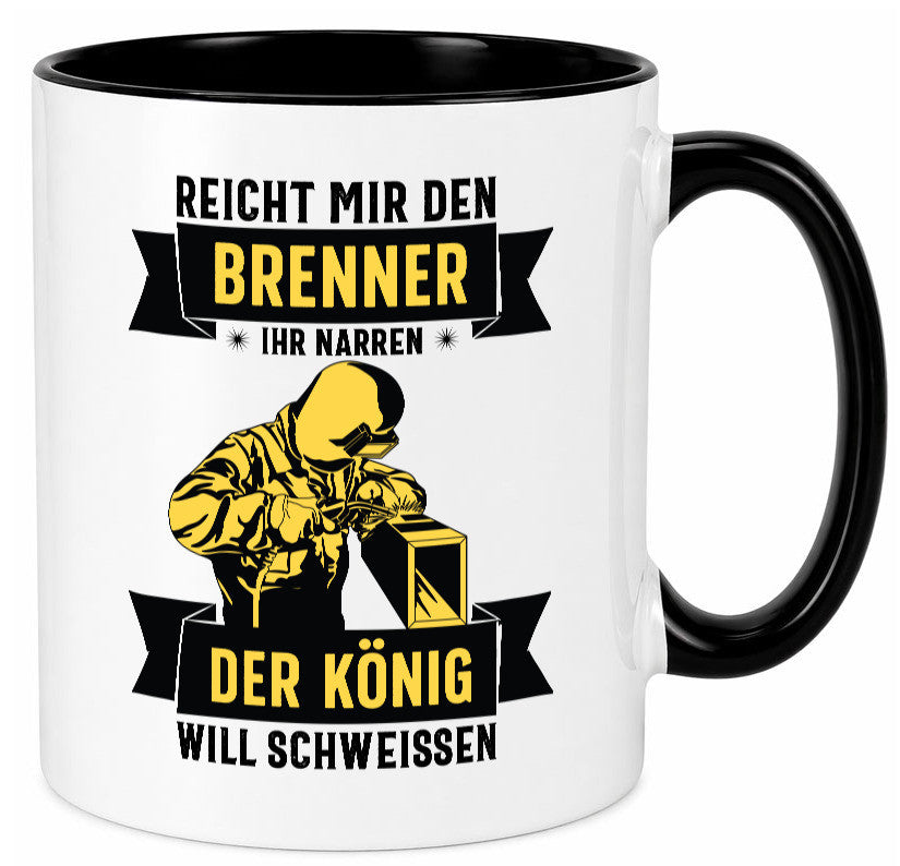 König will schweissen | Schweisser Sterne lustiger Spruch Geschenk Humor
