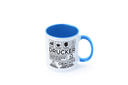 Achtung Probleme Drucker | Druckerei Print Medien Humor Geschenkidee Tasse