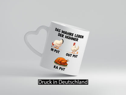 Das wahre Leben der Hühner | Hühnerstall lustig Humor Geschenkidee Geschenk