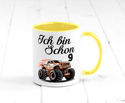 9. Geburtstag | Monster truck 9 Jahre lustiger Spruch Geschenk Geschenkidee