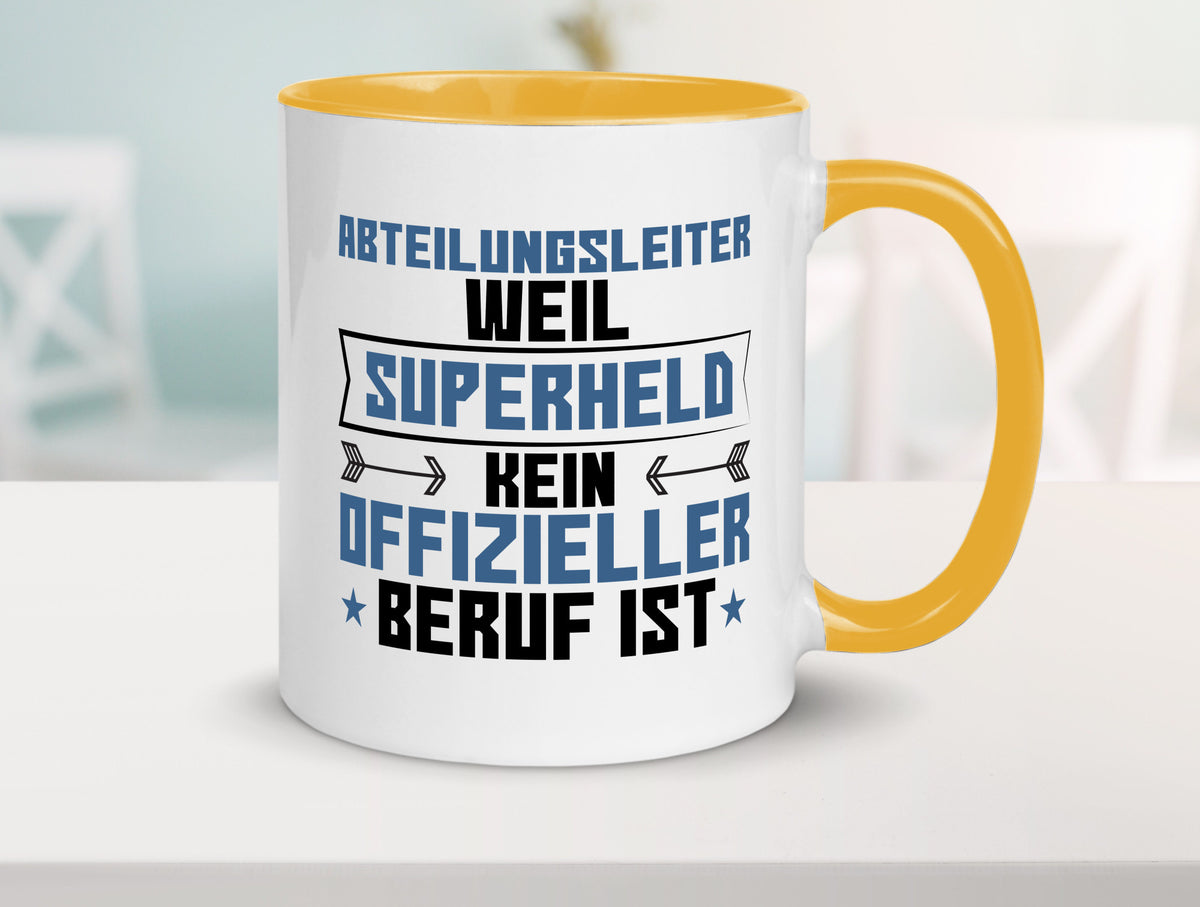 Superheld Abteilungsleiter| Führungskraft Geschenkidee Humor Tasse
