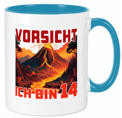 14. Geburtstag | 14 Jahre Vulkanausbruch Vulkan Geschenkidee Humor Tasse