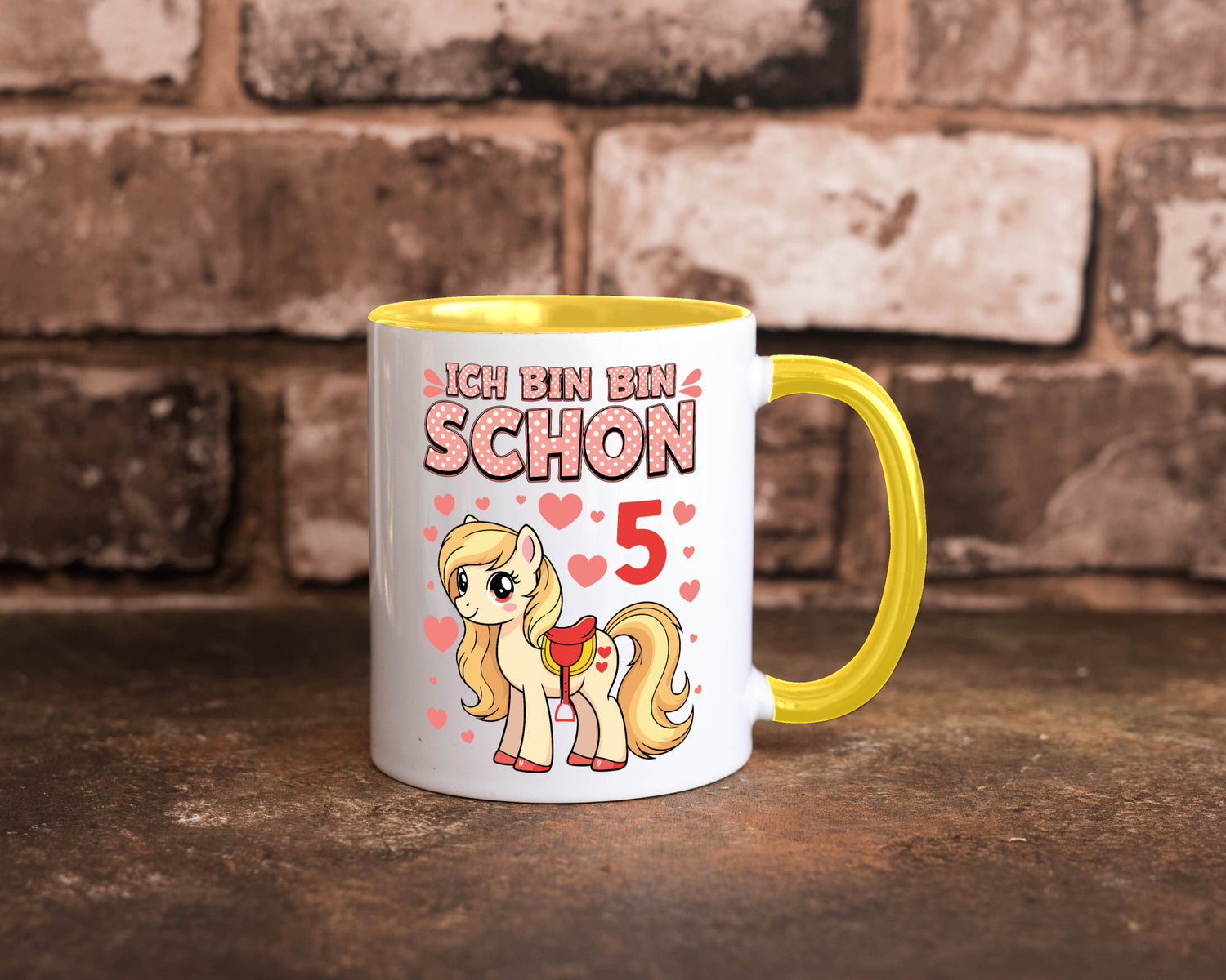 5. Geburtstag | 5 Jahre Mädchen Reiten Pony Humor Geschenkidee Tasse