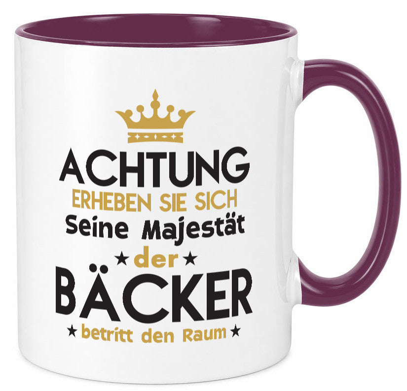 Seine Majestät Bäcker | Bäckerei Backen Konditor Geschenk Humor Geschenkidee Tasse