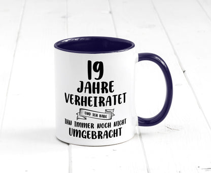 19 Jahre Verheiratet, immer noch am Leben! lustig Humor Geschenkidee Geschenk