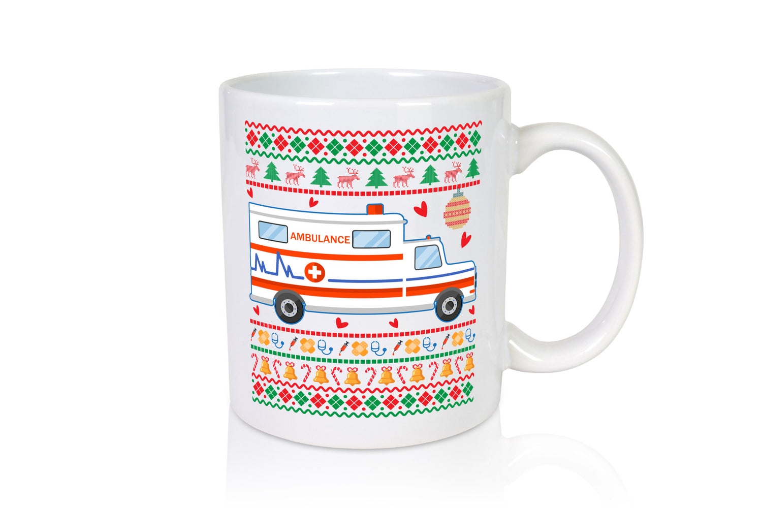 Krankenwagen | Ugly Christmas Emergency lustig Humor Geschenkidee Geschenk Tasse