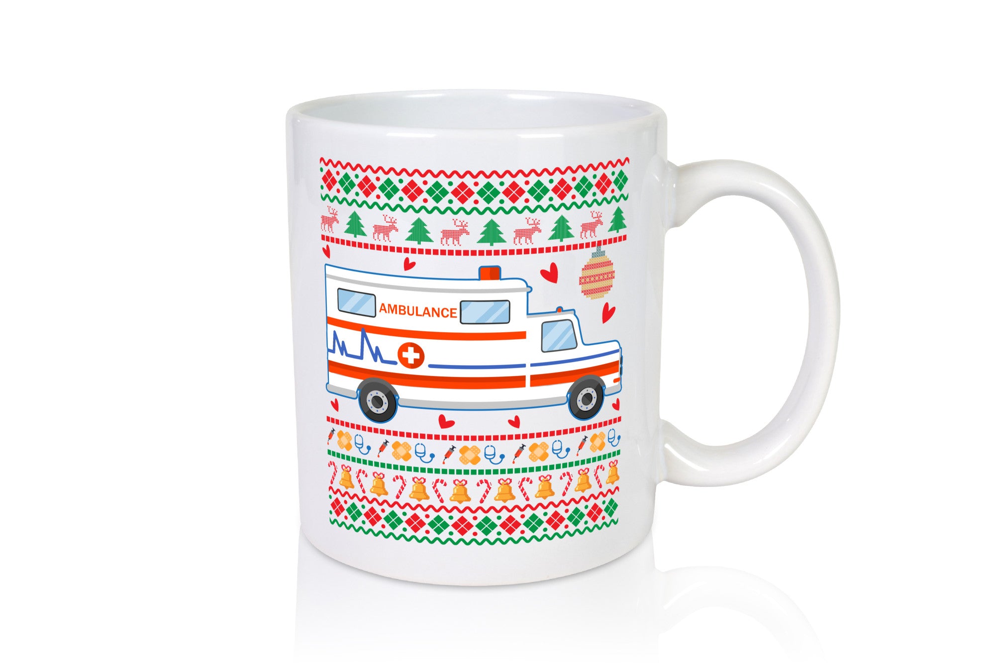 Krankenwagen | Ugly Christmas Emergency lustig Humor Geschenkidee Geschenk Tasse