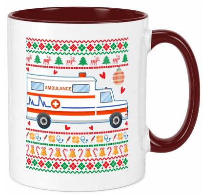 Krankenwagen | Ugly Christmas Emergency lustig Humor Geschenkidee Geschenk Tasse