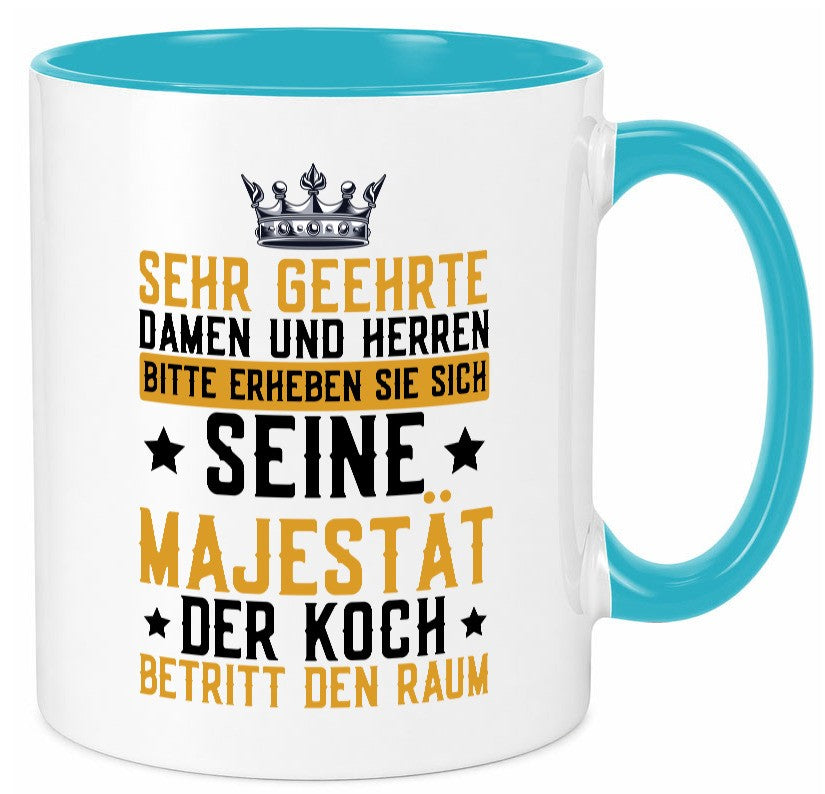 Seine Majestät der Koch | Küchenchef Restaurant Beruf Geschenkidee Arbeit Tasse