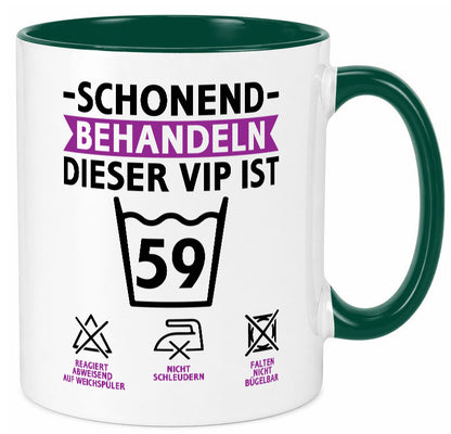 59 Geburtstag | schonend behandeln Jahre v2 lustig Geschenkidee Geschenk Tasse