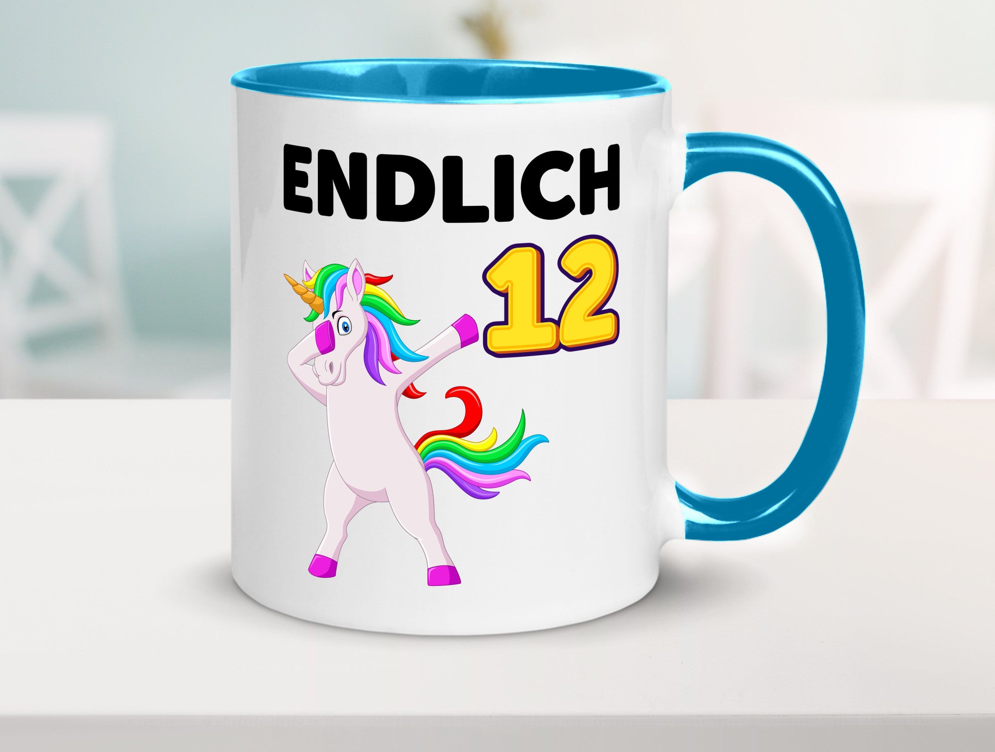 12. Geburtstag | endlich 12 Jahre Einhorn Mädchen lustig Geschenkidee Geschenk