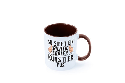 Richtig Cooler Künstler | Spruch lustig Kunst Geschenkidee Humor Tasse