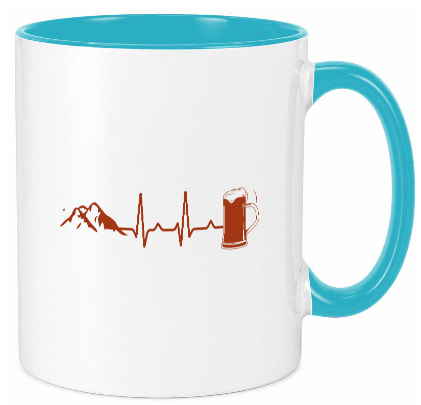 Berge und Bier | Wandern Wanderer Biertrinken Geschenkidee Humor Tasse