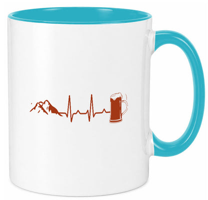 Berge und Bier | Wandern Wanderer Biertrinken Geschenkidee Humor Tasse