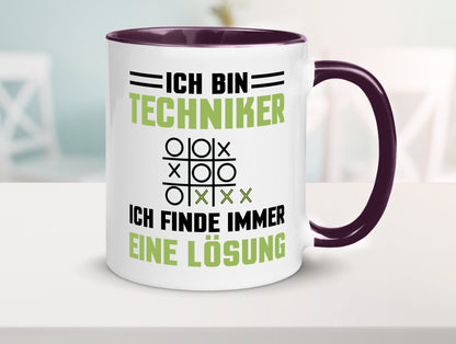 Ich bin Techniker finde immer eine Lösung | lustiger Spruch Geschenk Humor
