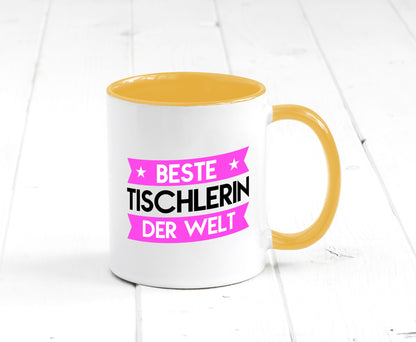 Beste Tischlerin | Tischlerei lustiger Spruch Geschenk Humor Geschenkidee Tasse