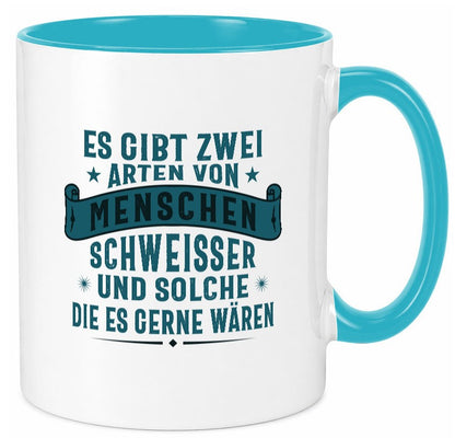 Zwei Arten Menschen | Schweisser Sterne Geschenk Humor Geschenkidee lustiger Tasse