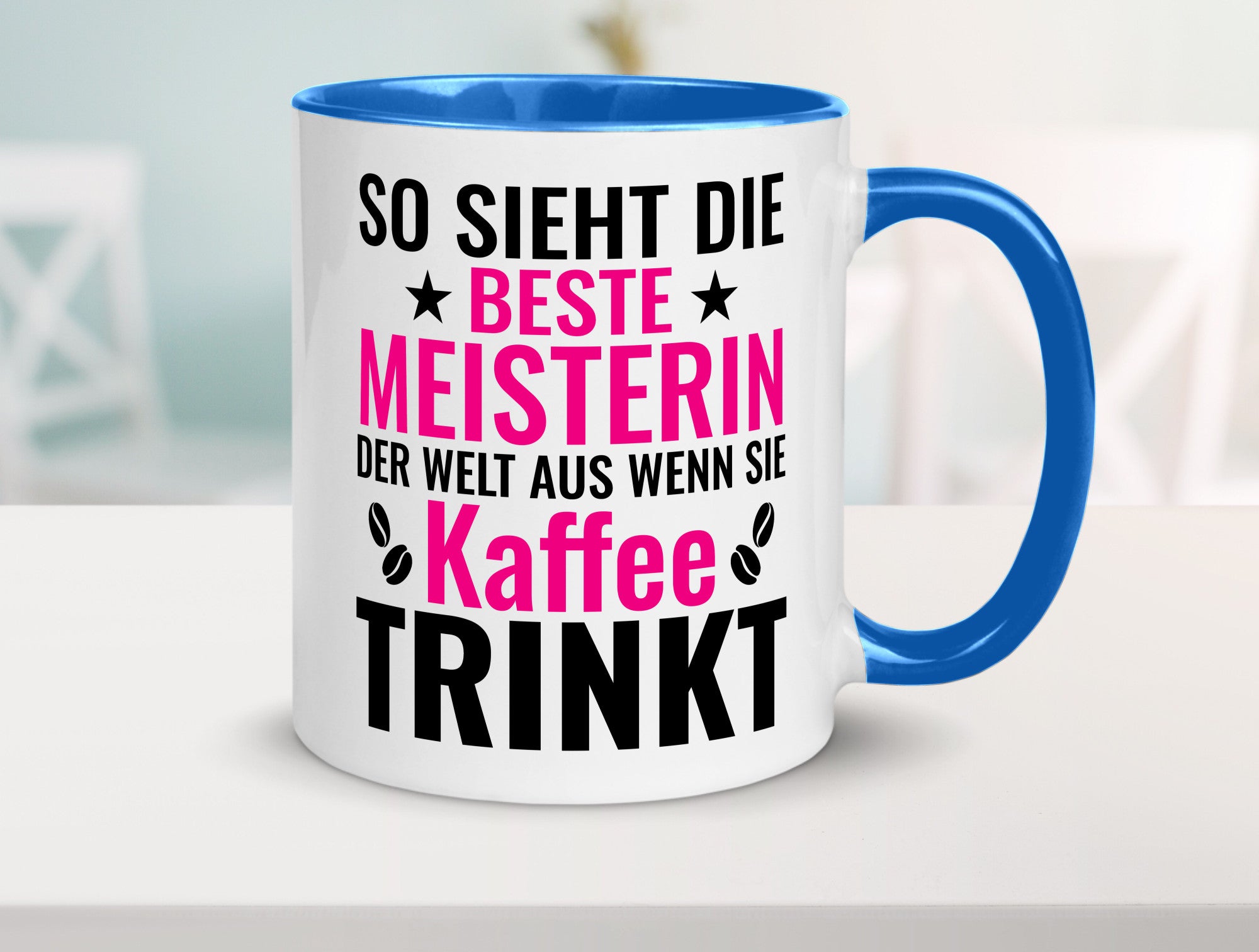Kaffee trinkt: Meisterin | Meisterbrief Humor Geschenkidee Tasse
