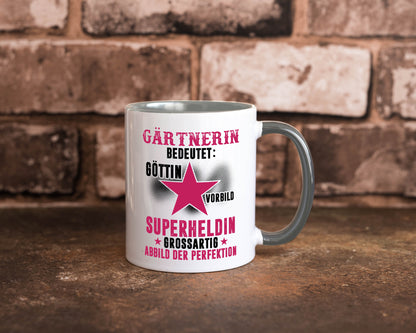Bedeutung von Gärtnerin | Gartenbau lustiger Spruch Geschenk Humor Geschenkidee Tasse