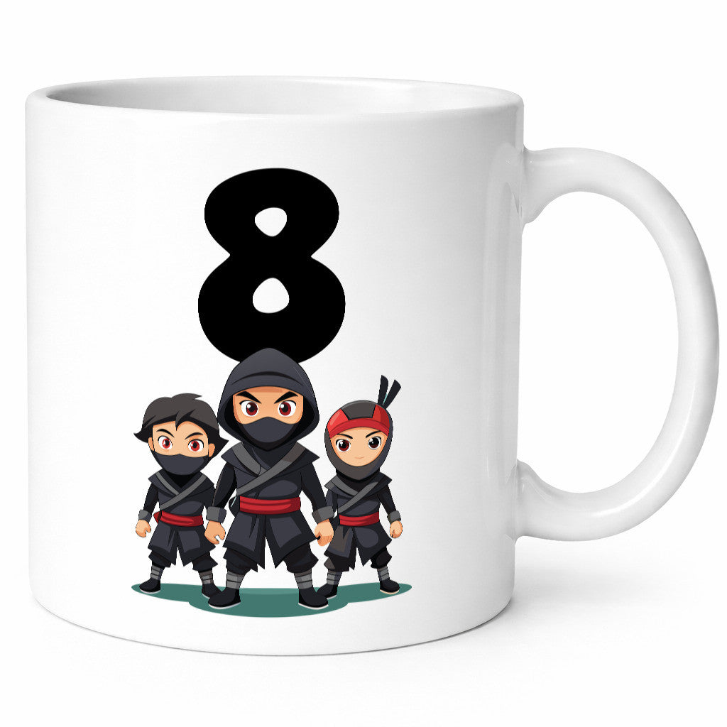 8. Geburtstag | 8 Jahre Ninja Geschenkidee Humor Tasse