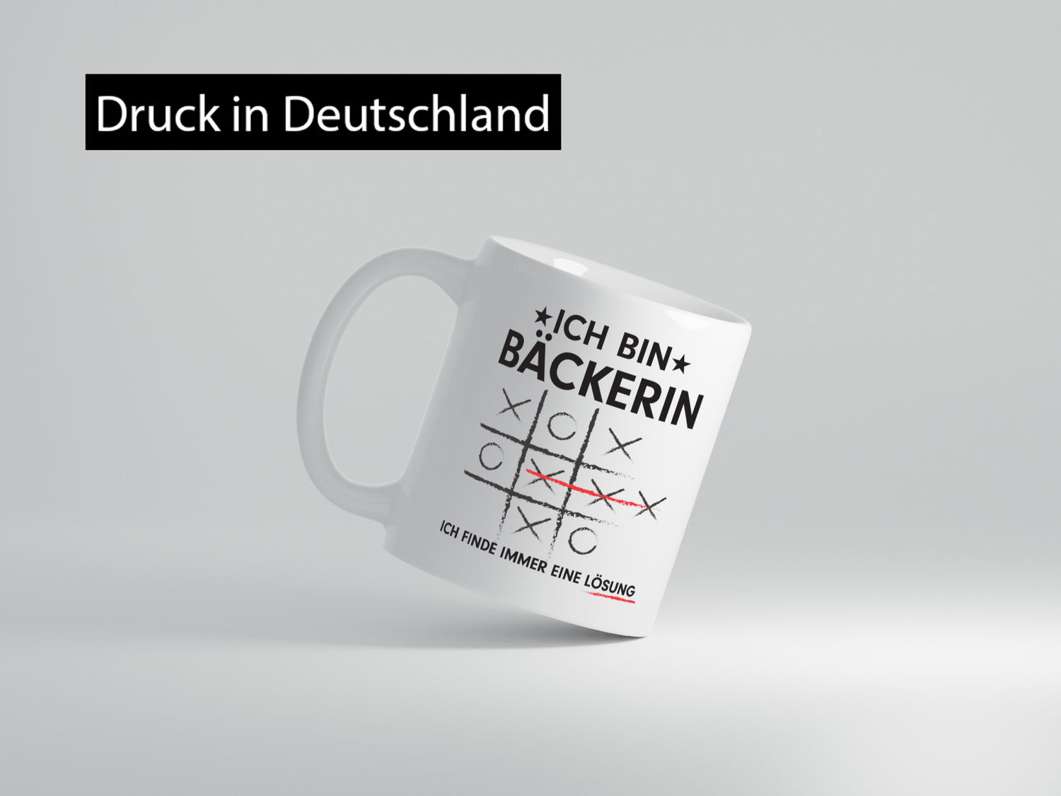 Lösung finden: Bäckerin | Bäckerei Frauen Backen Humor Geschenkidee Tasse