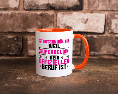 Superheldin Staatsanwältin | Anwältin Humor Geschenkidee Tasse