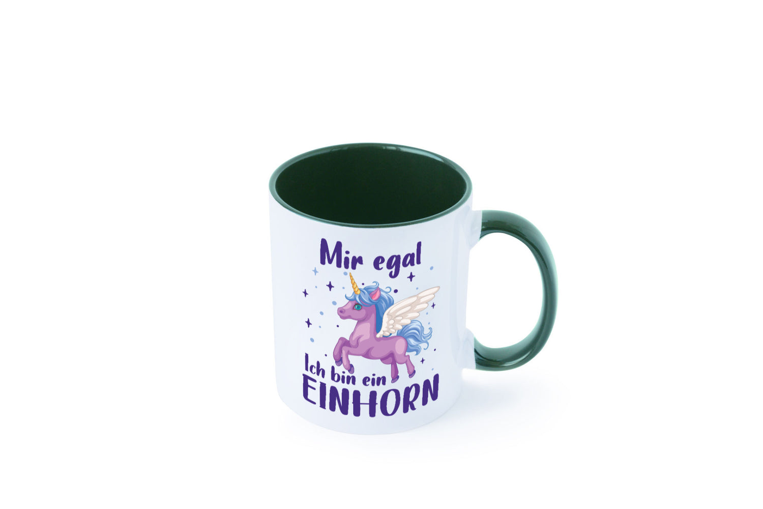 Mir egal, ich bin ein Einhorn | lustig Humor Geschenkidee Geschenk Tasse